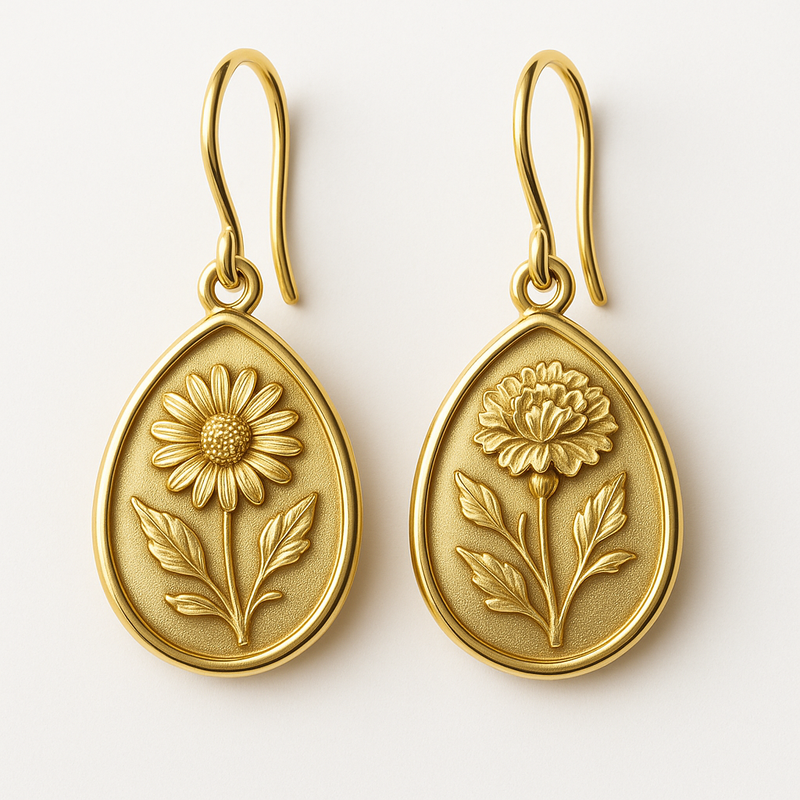 How Custom Stainless Steel Birth Flower Earrings & Gold Floral Drop Designs are Shaping the Future of Wholesale Jewelry