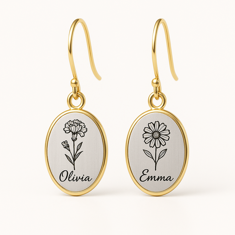 Custom Stainless Steel Birth Flower Earrings: A Profitable Trend in Gold Floral Drop Earrings and Birth Month Dangle Designs for Wholesale Manufacturing