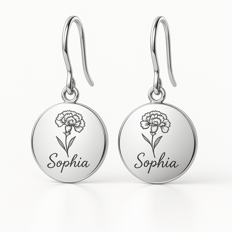 Custom Stainless Steel Birth Flower Earrings: A Trending Choice for Personalized Birth Month Jewelry and Wholesale Manufacturing