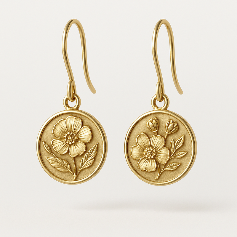 Unlocking the Potential of Custom Stainless Steel Birth Flower Earrings: High-Quality, Wholesale Gold Floral Drop Dangle Designs