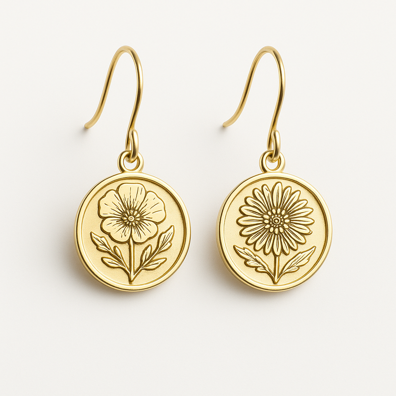 Boost Your Jewelry Business with Custom Stainless Steel Birth Flower Earrings, Gold Floral Drop Earrings & Birth Month Dangle Earrings: A Complete OEM/ODM Guide