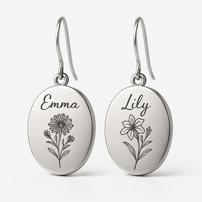 Custom Stainless Steel Birth Flower Earrings: A Trendy, Personalized Option for Wholesale Jewelry Brands
