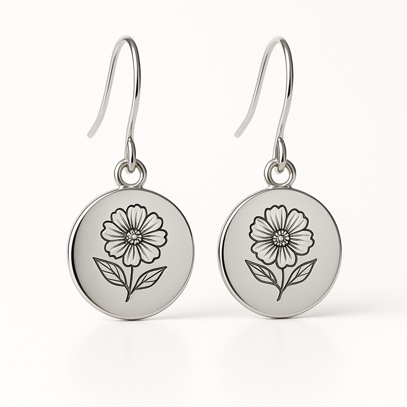Custom Stainless Steel Birth Flower Earrings: A Growing Trend for Birth Month Floral Stud Earrings in the Jewelry Industry
