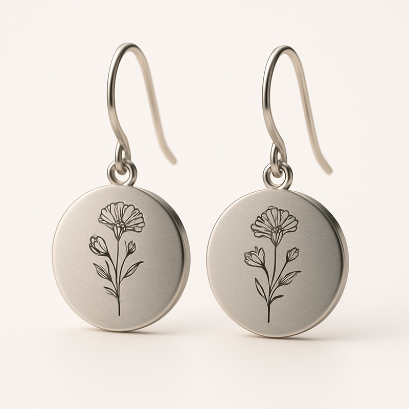 Custom Stainless Steel Birth Flower Earrings: A Trendy, Personalized Solution for Wholesale Jewelry Manufacturers