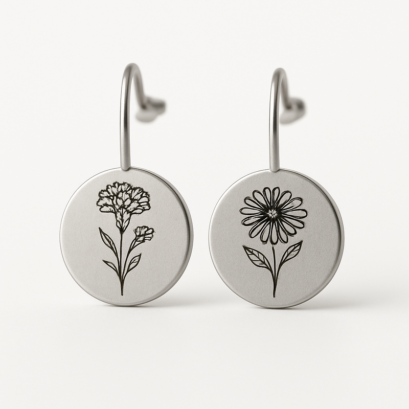 Boost Your Jewelry Brand’s Growth with Custom Stainless Steel Birth Flower Earrings: Floral Stud Earrings by Birth Month for Wholesale Success