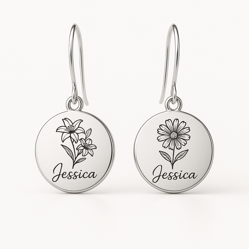 Custom Stainless Steel Birth Flower Earrings: A Unique Way to Offer Personalized Floral Stud Earrings by Birth Month for Business Growth