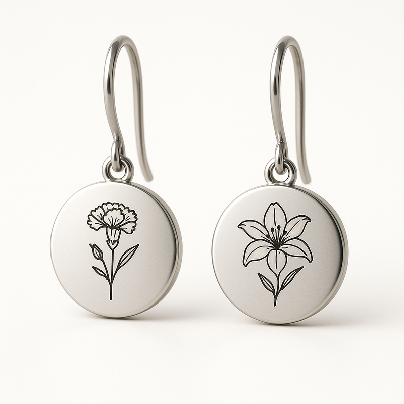 Custom Stainless Steel Birth Flower Earrings: The Perfect Personalized Jewelry for Wholesale & Business Growth