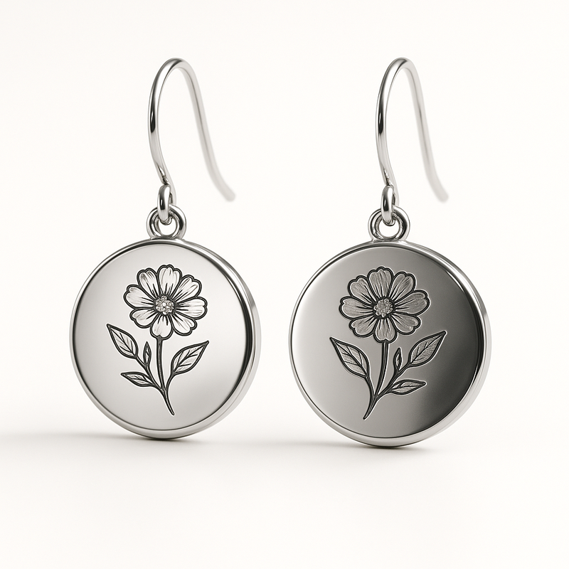 Custom Stainless Steel Birth Flower Earrings: The Trend of Personalized Birth Month Floral Studs for Jewelry Businesses