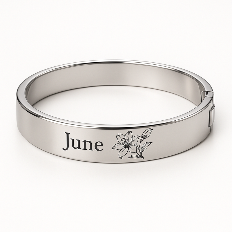 Boost Your Business with Custom Stainless Steel Birth Flower Bracelets: A Personalized Floral Bracelet by Birthday Month
