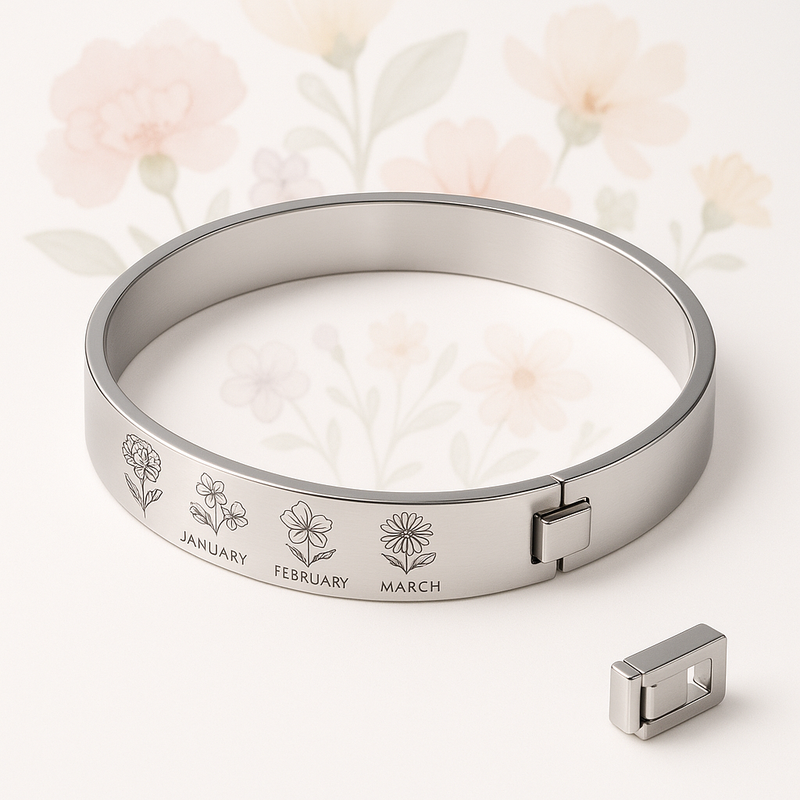 Boost Your Jewelry Business with Custom Stainless Steel Birth Flower Bracelets: A Personalized, Trendy Option for Wholesale Success