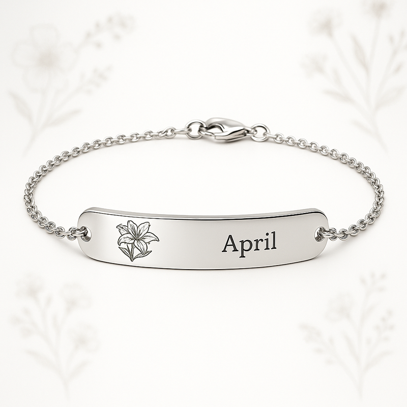 Custom Stainless Steel Birth Flower Bracelet: OEM Solutions for Personalized Birthday Jewelry at Wholesale Scale