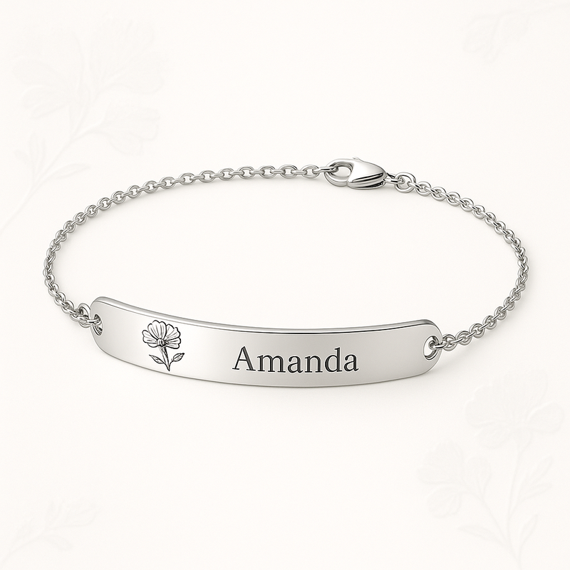 Custom Stainless Steel Birth Flower Bracelet: The Ideal Personalized Jewelry for Business Growth in 2025