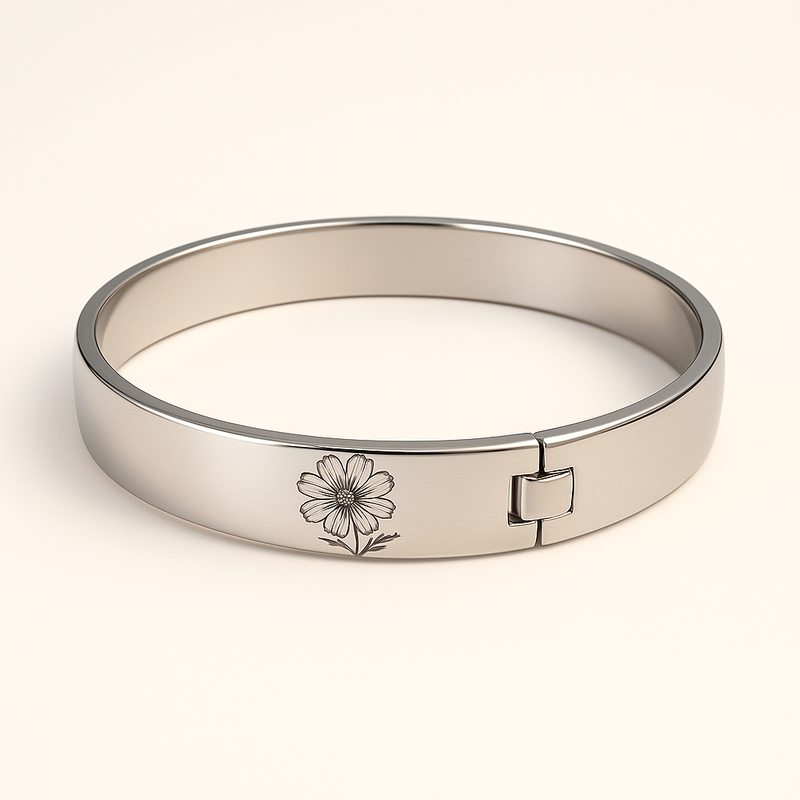 Custom Stainless Steel Birth Flower Bracelet: Boost Your Jewelry Business with Personalized Birth Flower Designs 2 Custom Stainless Steel Birth Flower Bracelet: Boost Your Jewelry Business with Personalized Birth Flower Designs