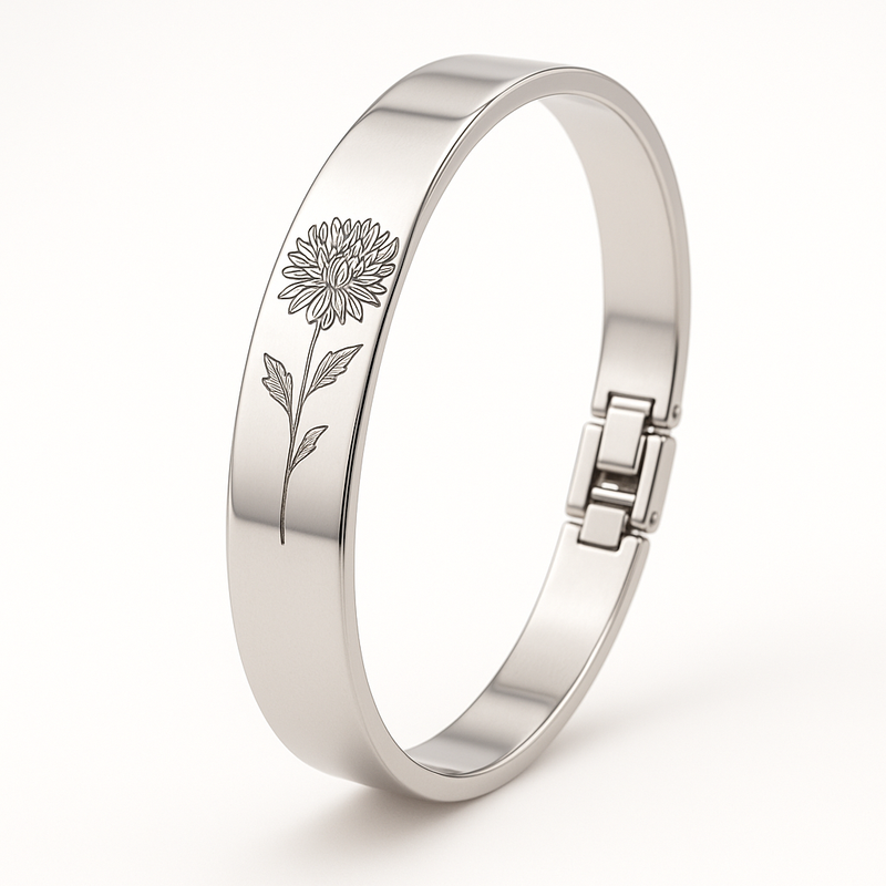 Custom Stainless Steel Birth Flower Bracelet: The Growing Trend in Personalized Floral Birth Month Bracelets for Jewelry Brands