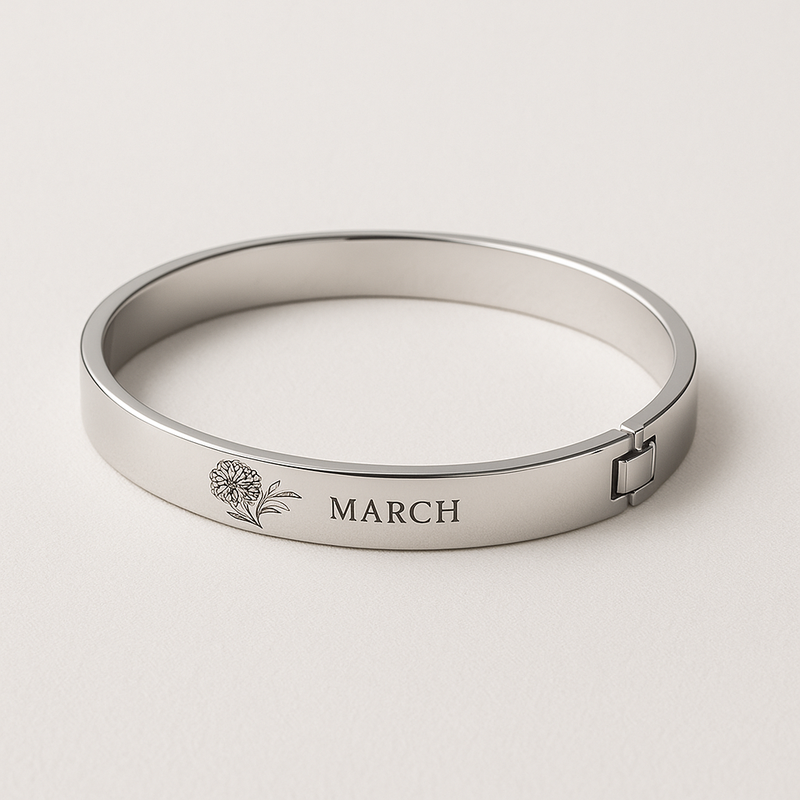 Custom Stainless Steel Birth Flower Bracelet: A Trendy Solution for Personalized Floral Birth Month Jewelry Wholesale