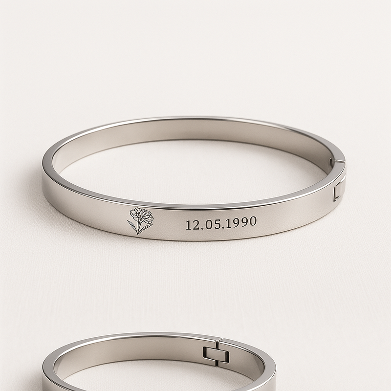 Boost Business Growth with Custom Stainless Steel Birth Flower Bracelets: Low MOQ, Durable, and Fully Personalized
