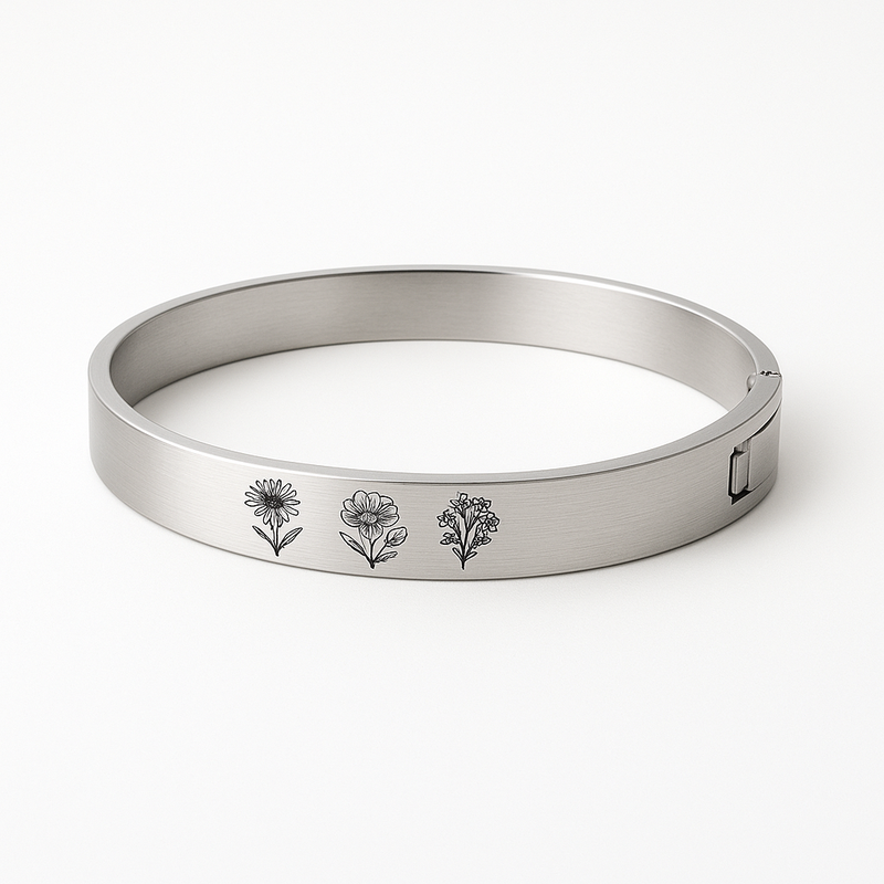 Boost Your Jewelry Brand with Custom Stainless Steel Birth Flower Bracelets: Wholesale Trends & Low MOQ Options