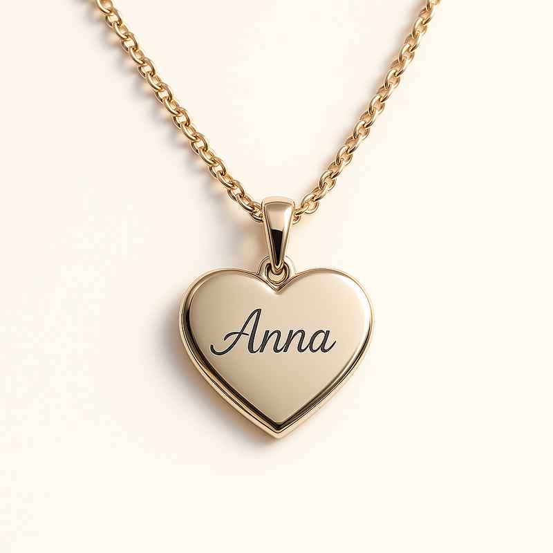 Dainty Romantic Heart Charm Necklace - Personalized Stainless Steel Love Necklace 2 Dainty Romantic Heart Charm Necklace - Personalized Stainless Steel Love Necklace