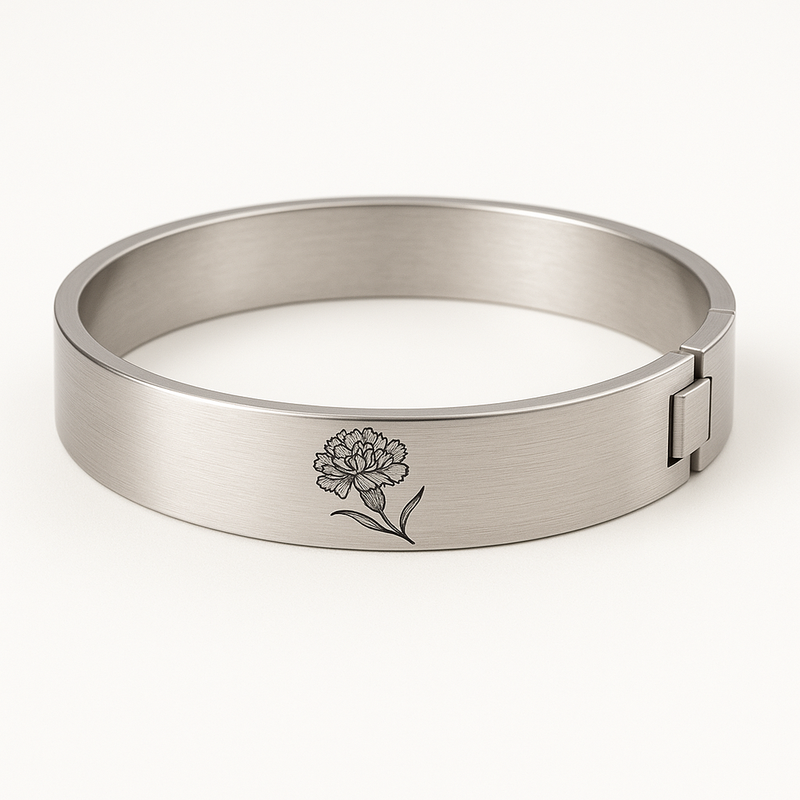 Custom Stainless Steel Birth Flower Bracelet Manufacturing: Wholesale Personalization for Jewelry Business Growth