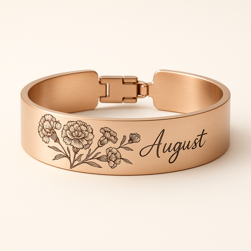 Custom Stainless Steel Birth Flower Bracelet Manufacturing: Personalized Floral Jewelry Trends Driving OEM/ODM Business Growth Custom Stainless Steel Birth Flower Bracelet Manufacturing: Personalized Floral Jewelry Trends Driving OEM/ODM Business Growth