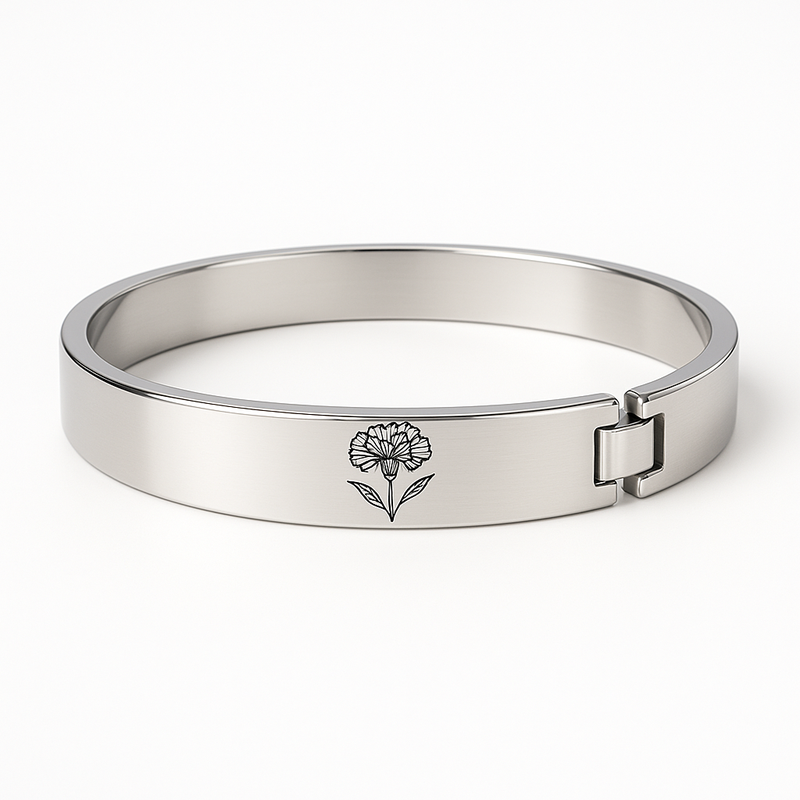 Custom Stainless Steel Birth Flower Bracelet: A Trending Opportunity for Personalized Birth Month Floral Jewelry Custom Stainless Steel Birth Flower Bracelet: A Trending Opportunity for Personalized Birth Month Floral Jewelry