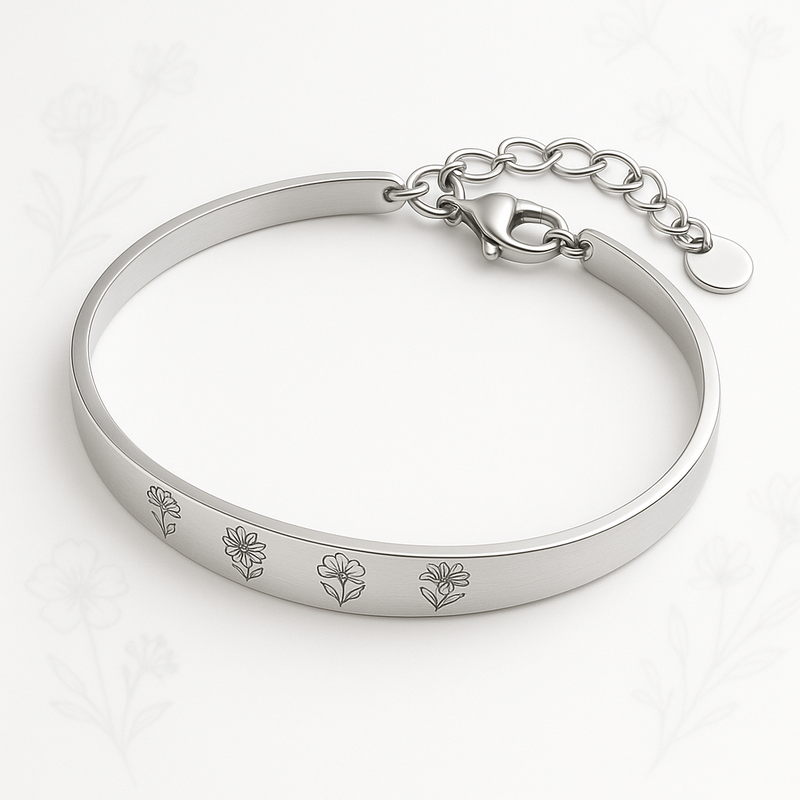 Custom Stainless Steel Birth Flower Bracelet Manufacturing: How OEM/ODM Jewelry Brands Drive Growth with Personalized Floral Designs