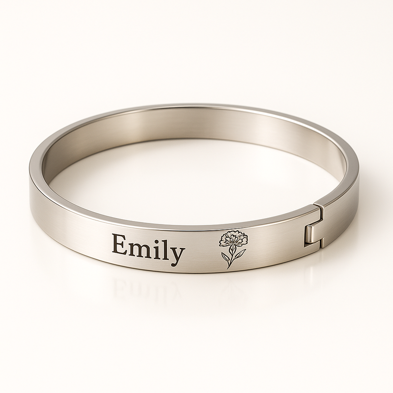 Custom Stainless Steel Birth Flower Bracelet: Personalize Your Wholesale Jewelry Collection with Stainless Steel Birthday Month Bracelets Custom Stainless Steel Birth Flower Bracelet: Personalize Your Wholesale Jewelry Collection with Stainless Steel Birthday Month Bracelets