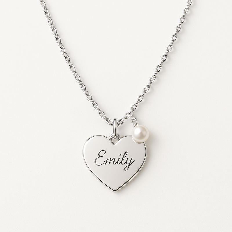 Elevate Your Jewelry Brand with Dainty Romantic Necklaces, Personalized Engraving Heart Necklaces, and Stainless Steel Pearl Charm Necklaces: Customization, Durability, and Wholesale Solutions