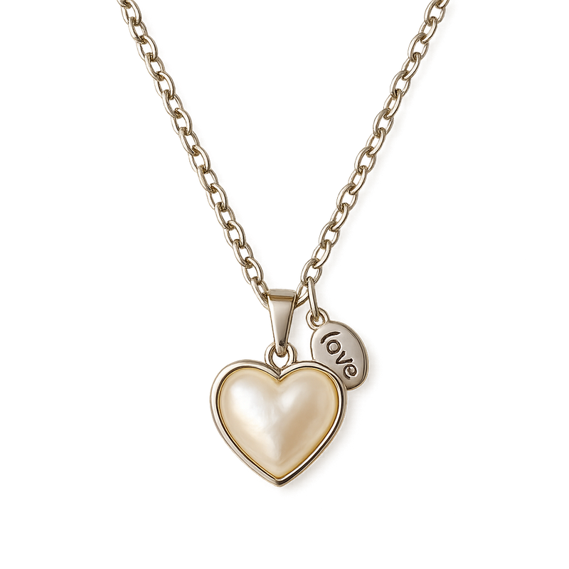 Boost Your Business Growth with Dainty Romantic Pearl Heart Necklace: Personalized Stainless Steel Love Charm Necklace & Engraved Pearl Heart Pendant Necklace Manufacturing Solutions