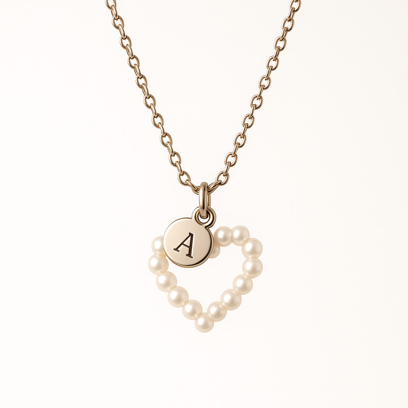 Elevate Your Jewelry Brand with Dainty Romantic Necklaces: Personalized Stainless Steel Charm & Pearl Love Heart Designs for Wholesale Success
