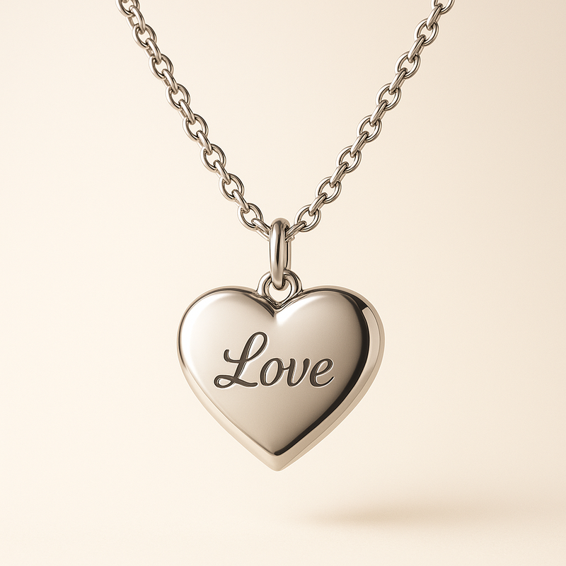Dainty Romantic Necklace Trends 2025: How Personalized Engraving Heart Designs and Stainless Steel Love Charm Necklaces Boost Your Jewelry Business