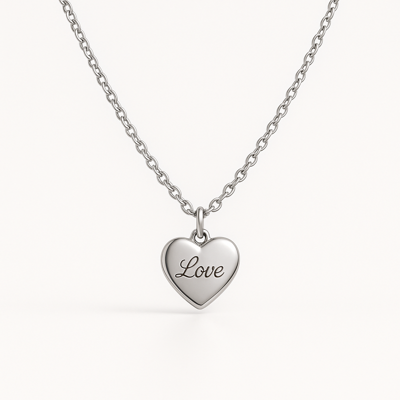 Why a Dainty Romantic Necklace with Personalized Engraving and Stainless Steel Love Heart Charm is Perfect for Custom Jewelry Manufacturers