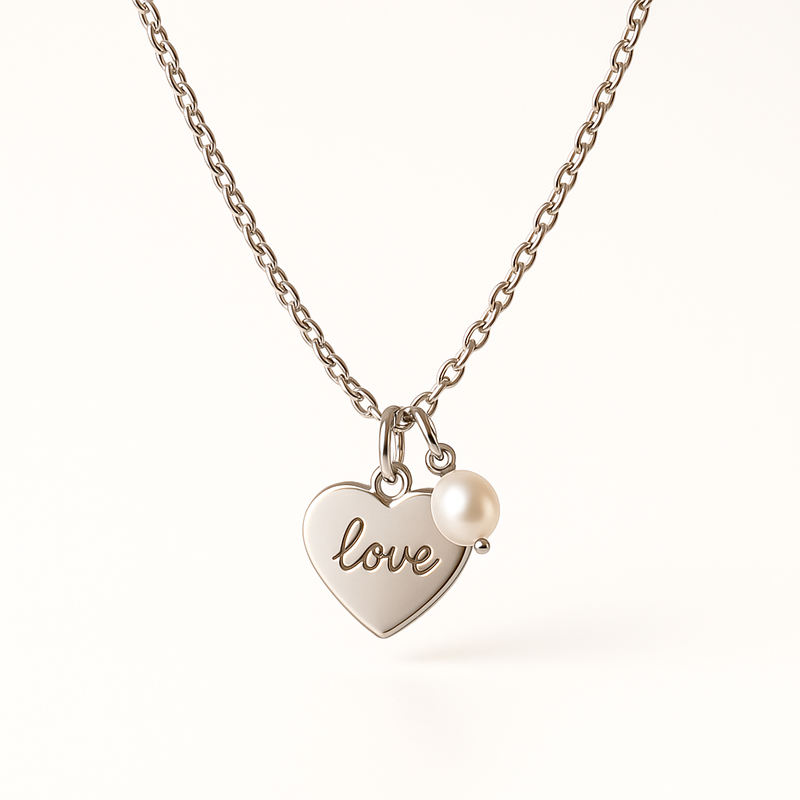 Boost Your Jewelry Business with Customization: Dainty Romantic Necklaces, Personalized Pearl Heart Necklaces, and Stainless Steel Love Charm Necklaces