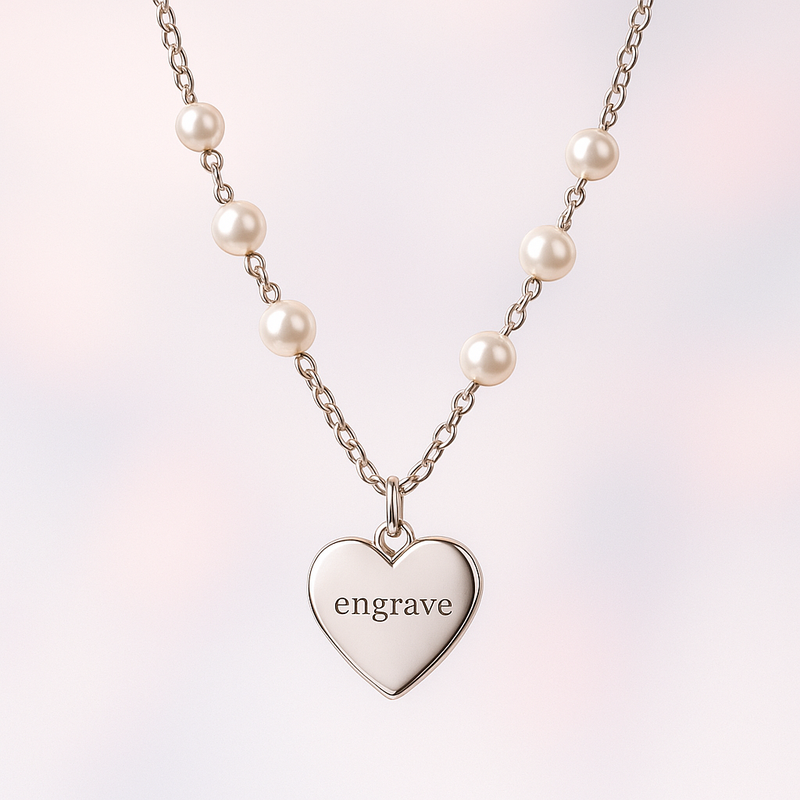How Dainty Romantic Pearl Heart Necklaces are Transforming Personalized Stainless Steel Jewelry: Engraved Pearl Heart Pendants for Business Growth
