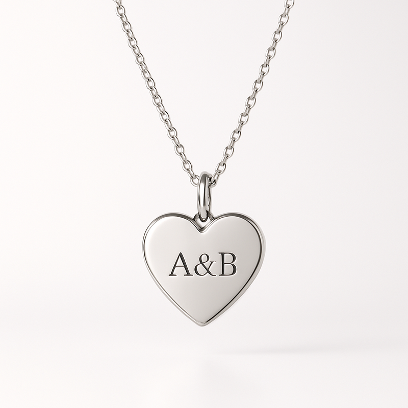 Dainty Romantic Necklace Trends: Customizable Stainless Steel Heart Charm Necklaces for Your Business Growth