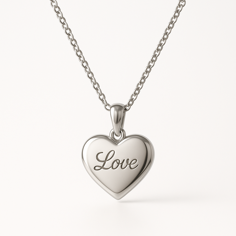 Why the Dainty Romantic Necklace with Personalized Engraving Charm and Stainless Steel Love Heart Necklace is the Ideal Choice for Wholesale Jewelry Business Growth