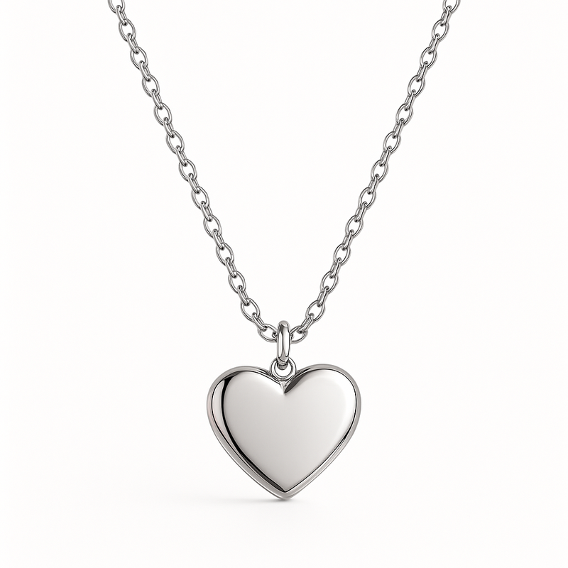 Dainty Romantic Heart Necklace: Custom Stainless Steel Love Charm Necklaces for Your Business Growth