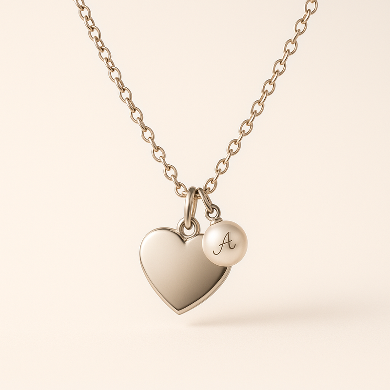 Elevate Your Jewelry Collection with a Dainty Romantic Heart Necklace, Personalized Stainless Steel Charm Necklace, and Engraved Pearl Love Necklace: A Guide for Wholesale Buyers