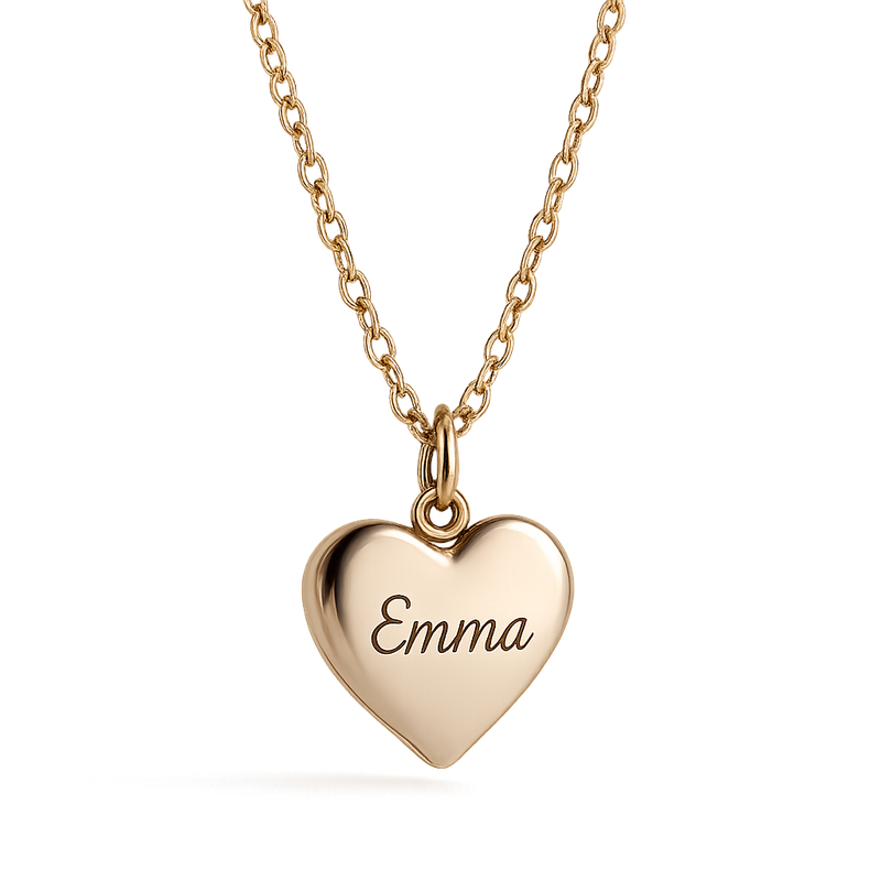 Why the Dainty Romantic Necklace with Personalized Engraving and Stainless Steel Love Heart Charm is a Must-Have for Jewelry Brands