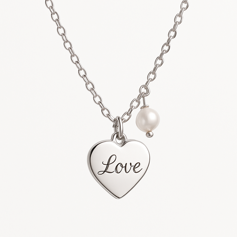 Boost Your Jewelry Business with Customizable Dainty Romantic Necklaces, Personalized Engraving Options, and Pearl Love Heart Charm Designs