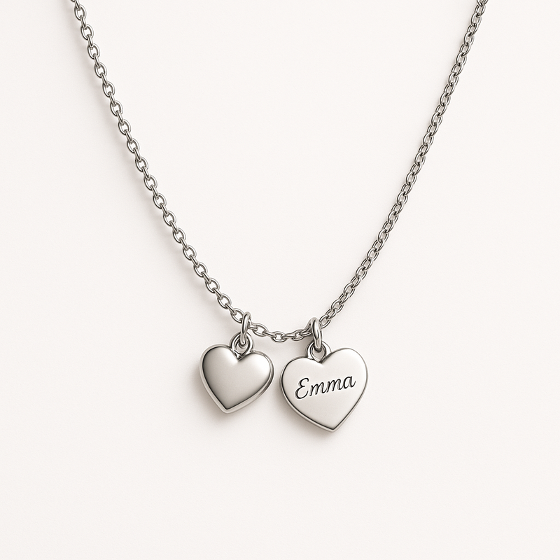 Why a Dainty Romantic Necklace with Personalized Engraving and Stainless Steel Heart Charms is the Perfect Choice for Your Jewelry Brand