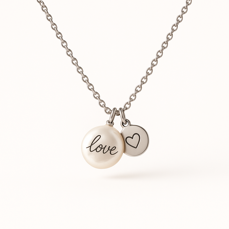 Elevating Your Jewelry Line with a Dainty Romantic Necklace: The Power of Personalized Stainless Steel Charm and Engraved Pearl Love Heart Necklaces