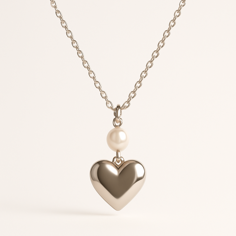 Dainty Romantic Pearl Charm Necklace Trends: Customization and OEM Solutions for Personalized Stainless Steel Heart Necklace Manufacturing