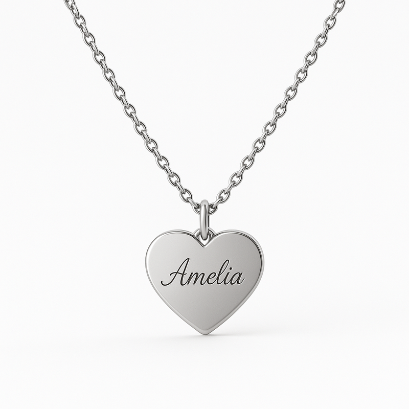 Dainty Romantic Necklace Trends 2025: Custom Stainless Steel Heart Charm & Personalized Engraving Solutions for Jewelry Brands