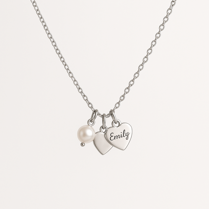Enhance Your Jewelry Brand with Dainty Romantic Necklaces, Personalized Stainless Steel Heart Charms, and Engraved Pearl Love Necklaces: A Guide to Customization and Wholesale Manufacturing