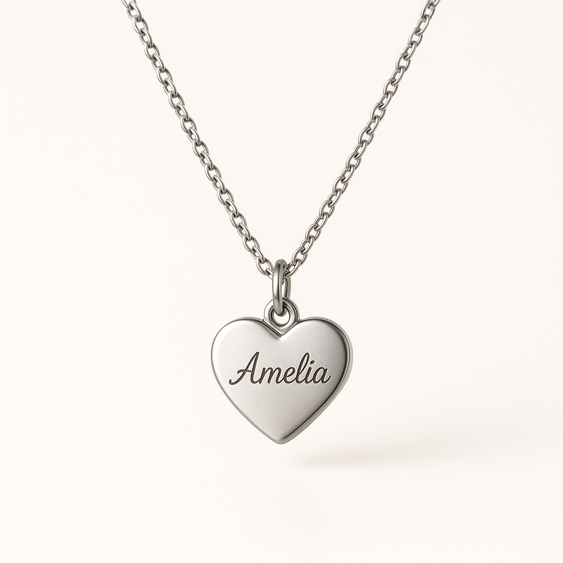 How a Dainty Romantic Necklace with Personalized Engraving and Stainless Steel Love Heart Charm Can Boost Your Jewelry Brand's Customization and Sales