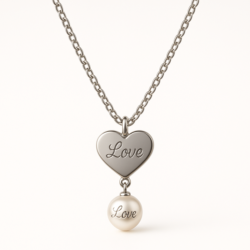 Why Dainty Romantic Necklaces are a Must-Have in Personalized Stainless Steel Jewelry: Wholesale Opportunities for Engraved Pearl Love Charm Necklaces