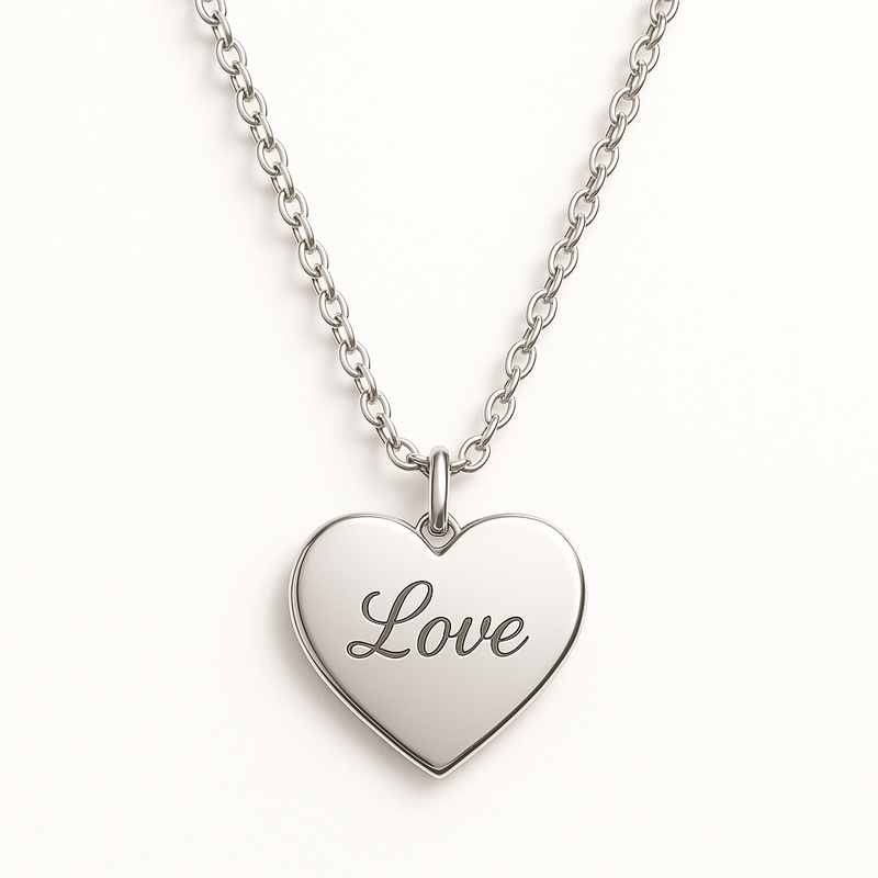 Enhance Your Jewelry Brand's Appeal with Dainty Romantic Necklaces and Personalized Engraving Charms: The Stainless Steel Love Heart Necklace Advantage
