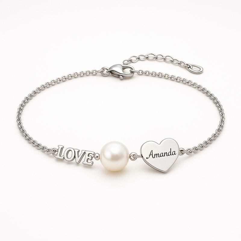 The Growing Demand for Dainty Romantic Charm Bracelets: Customizable Stainless Steel Love and Personalized Pearl Heart Bracelets for Wholesale Jewelry Manufacturers
