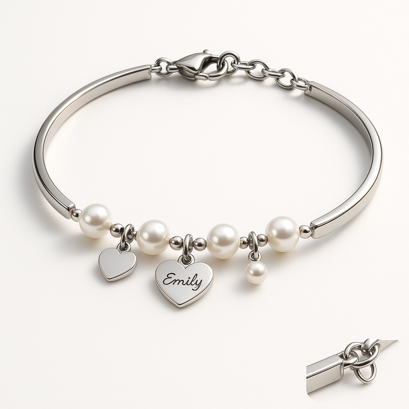 Elevate Your Jewelry Brand with Dainty Heart Charm Bracelets, Personalized Pearl Love Bracelets, and Romantic Stainless Steel Engraved Bracelets: Customization, Durability, and Wholesale Solutions